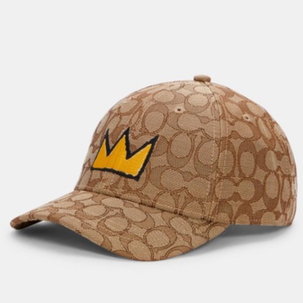 Coach Khaki X Jean-Michel Basquiat Signature Cap